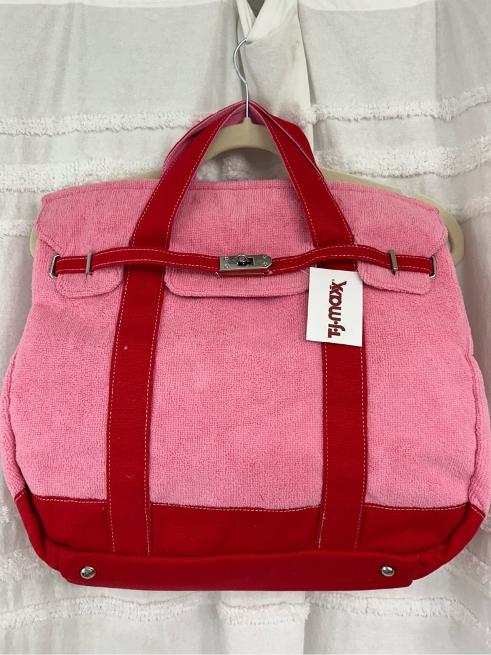 NWT Pink and Red Boatkin Terry Cloth Large Size